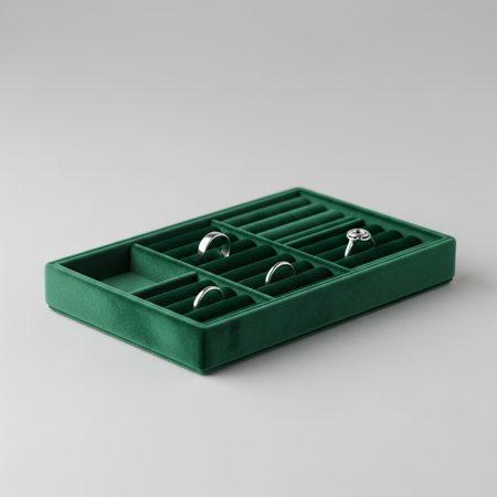 Velvet Ring Holder Tray