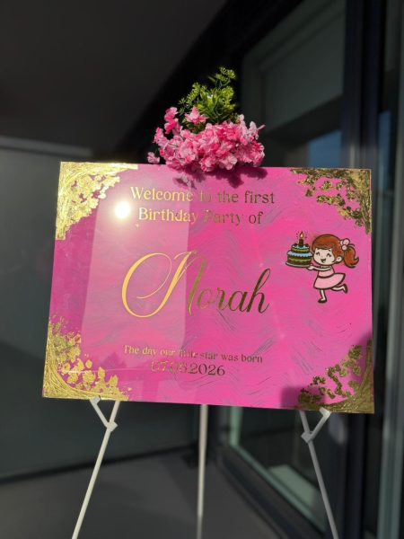 Acrylic Birthday Celebration Sign